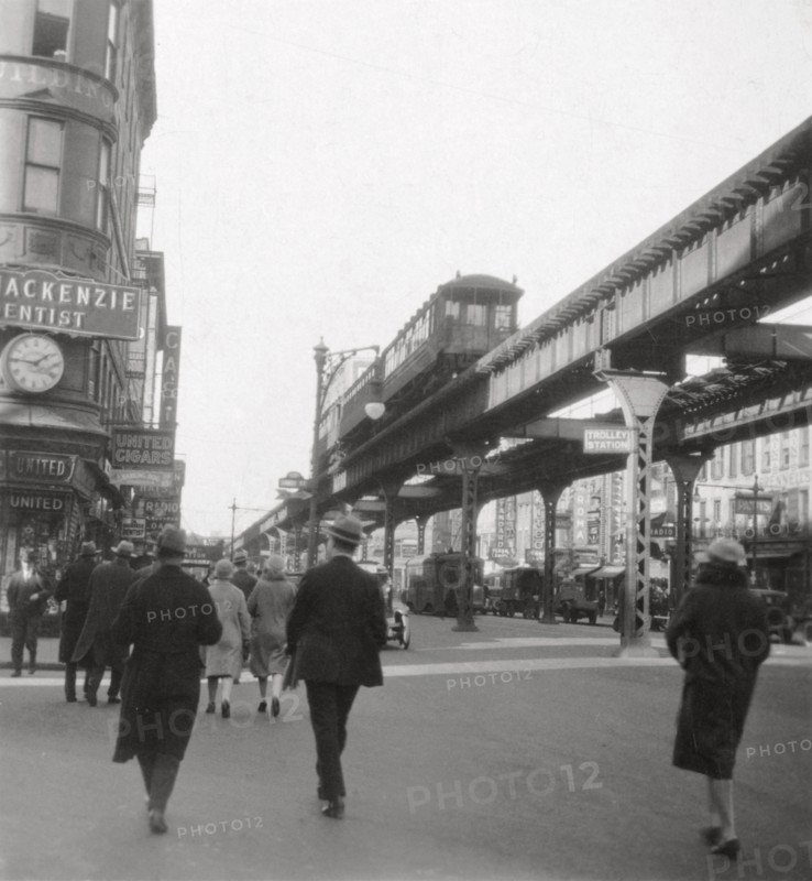 Flatbush Avenue, New York City, USA, 20th century. Artist: J Dearden Holmes