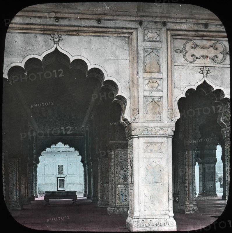Interior of the Diwan-i-Khas, Red Fort, Delhi, India, late 19th or early 20th century. Creator: Unknown.