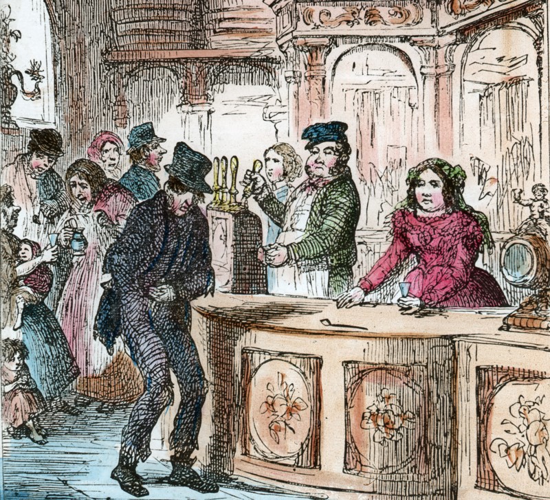 Victorian gin house, 19th century (late 19th or early 20th century). Artist: Unknown