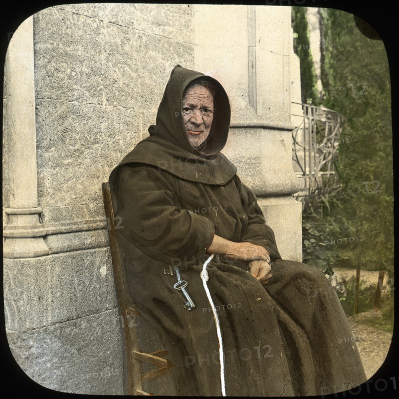 Monk, Sicily, Italy, late 19th or early 20th century. Artist: L Toms