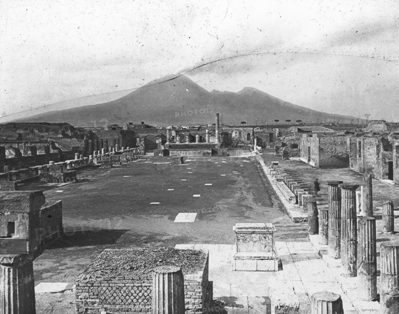 Forum, Pompeii, Italy, late 19th or early 20th century.  Creator: Unknown.