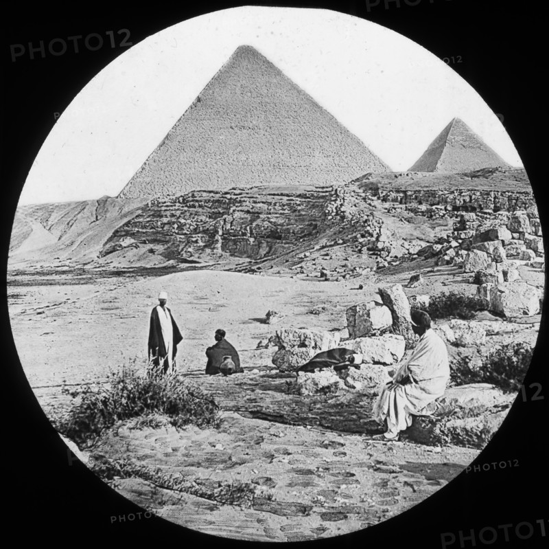 The Great Pyramids, Giza, Egypt, c1890. Artist: Newton & Co