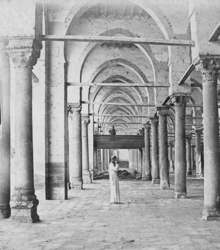 Colonnade, Cairo, Egypt, late 19th or early 20th century. Artist: G Lekegian
