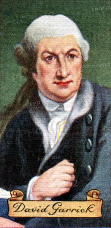 David Garrick, taken from a series of cigarette cards, 1935. Artist: Unknown