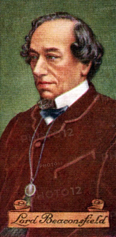 Benjamin Disraeli, Earl of Beaconsfield, taken from a series of cigarette cards, 1935. Artist: Unknown