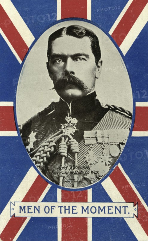 'Men of the Moment', Herbert Kitchener, 1st Earl Kitchener, Secretary of State for War.  Artist: Valentine