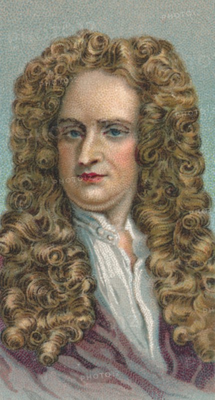 Sir Isaac Newton (1643-1727), English mathematician, astronomer and physicist, 1924. Artist: Unknown