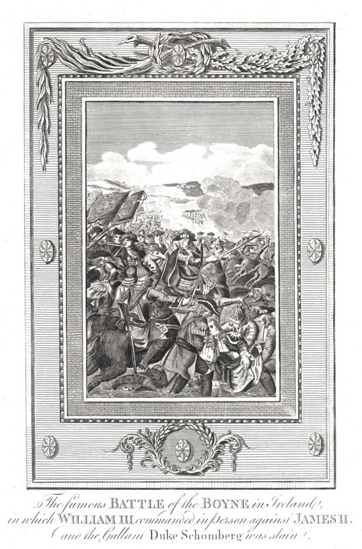 Battle of the Boyne, 1690 Artist: Unknown