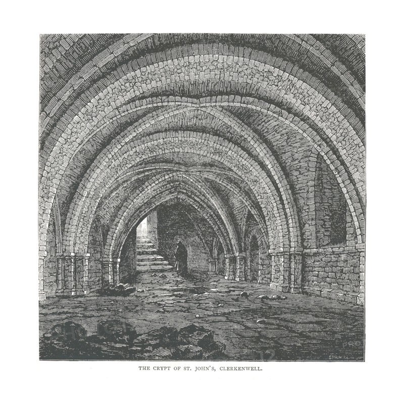 The Crypt of St.John's, 1878. Artist: Unknown