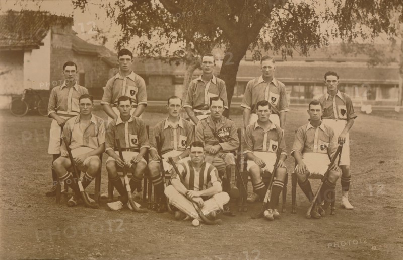 The Battalion Hockey Team of the First Battalion, The Queen's Own Royal West Kent Regiment. Poona, I Artist: Unknown