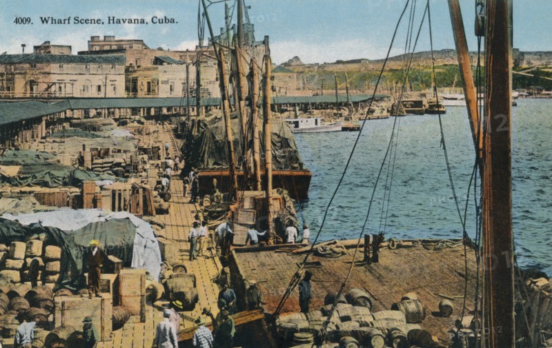 Wharf Scene, Havana, Cuba, 1910. Artist: Unknown