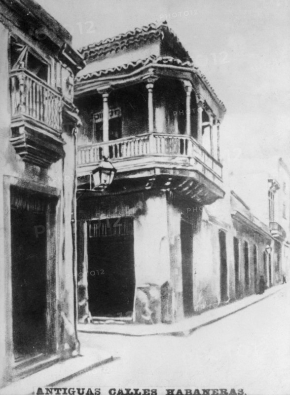 Old Havana Streets, (18th century), 1920s. Artist: Unknown