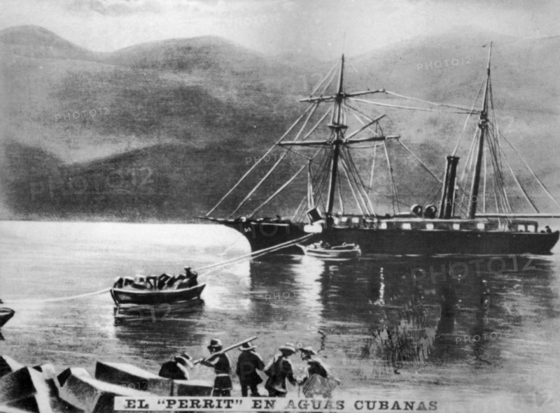 The Perrit in Cuban Waters, (1869), 1920s. Artist: Unknown