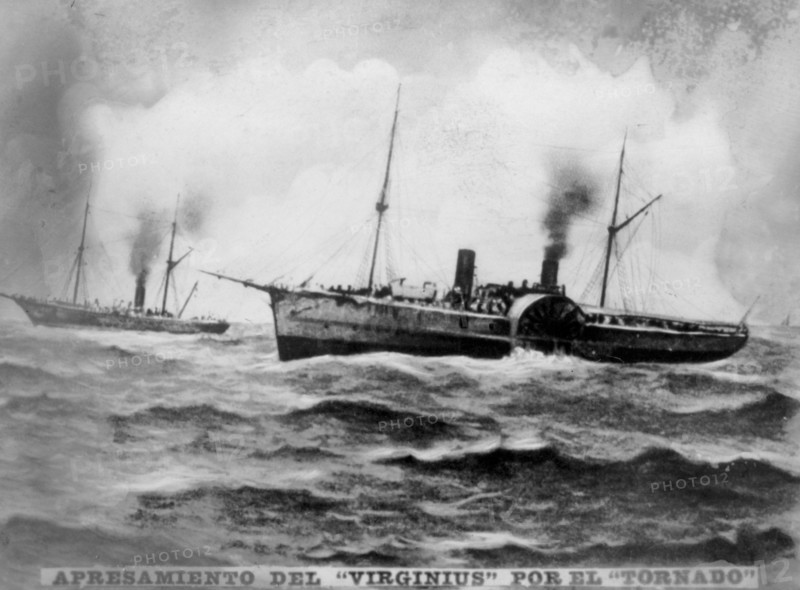 The capture of the Virginius, (1873), 1920s. Artist: Unknown