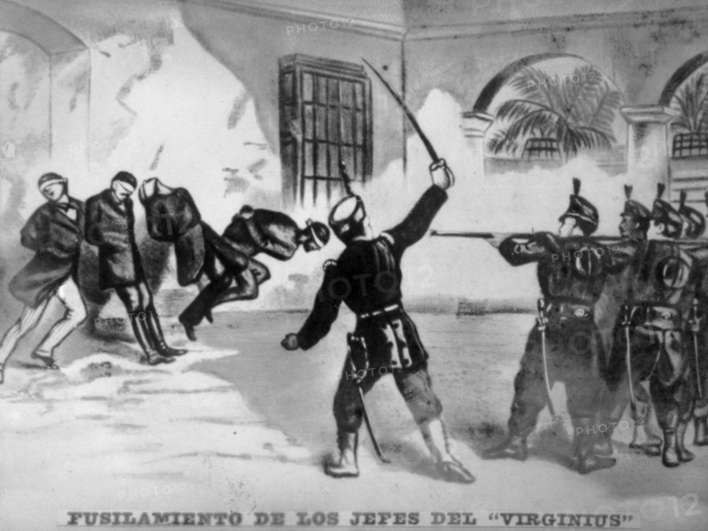 Executions of the chiefs of Virginius, (1873), 1920s. Artist: Unknown