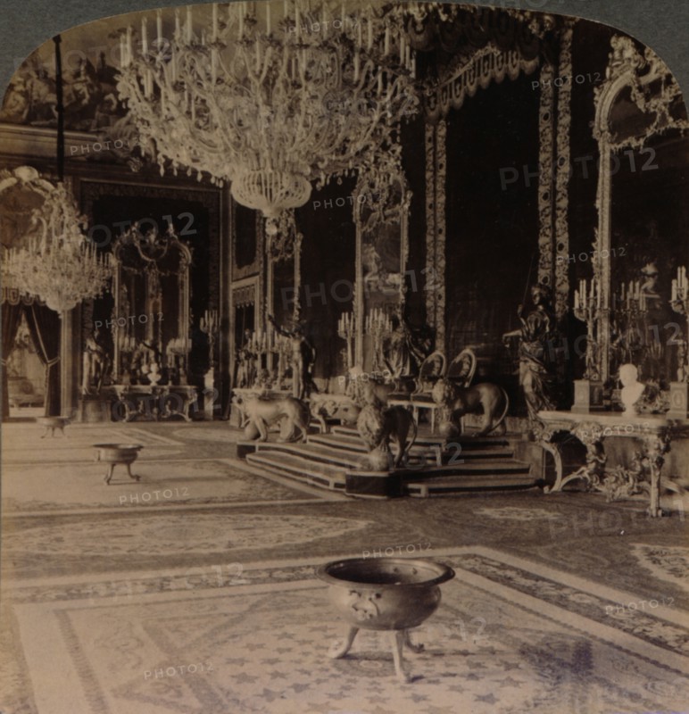 Throne Room, Royal Palace, Madrid, Spain, 1902. Artist: Works and Studios
