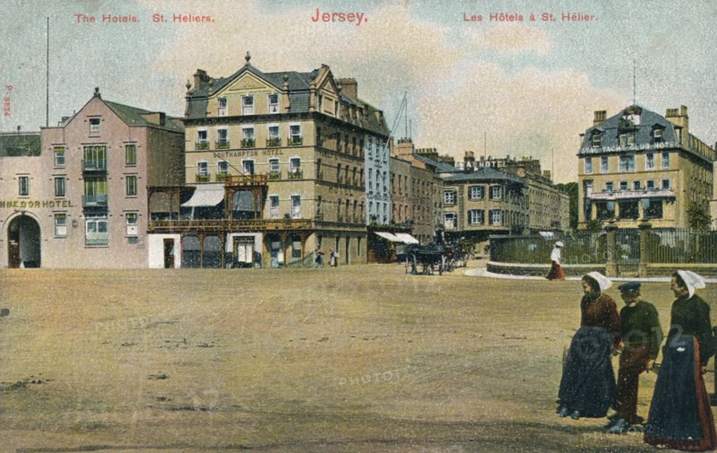 Hotels in St Helier, Jersey, c1907. Artist: Unknown.
