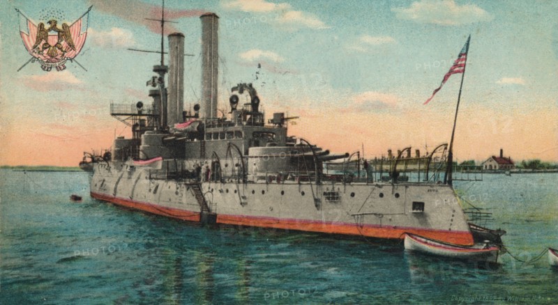 US Battleship Iowa, c1908. Artist: Unknown