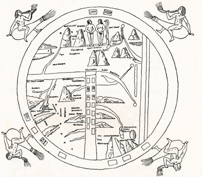 The Turin Map', (8th century), 1912. Artist: Unknown.