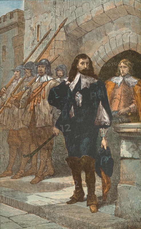 Charles I, on His Way to the Scaffold, (1649), c1910. Artist: Unknown