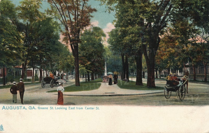 Greene Sreet, looking east from Center Street, Augusta, Georgia, America, c1910. Artist: Unknown
