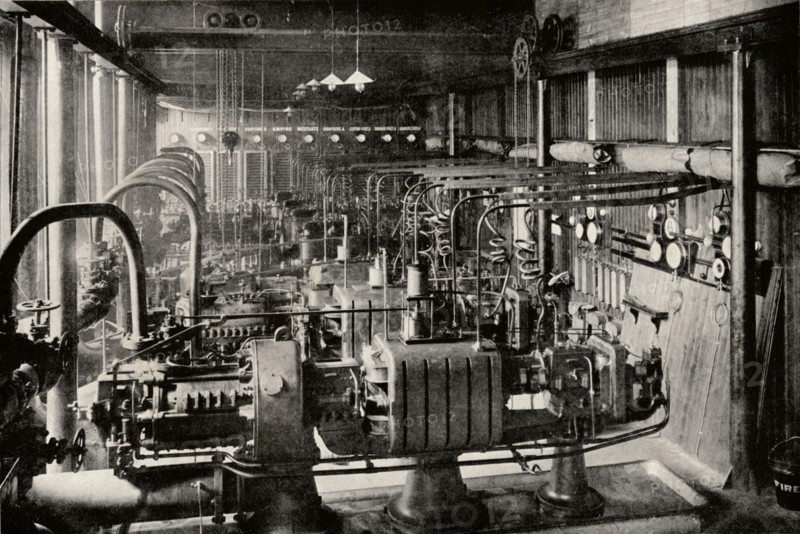 The First Parsons Turbo-Electric Generating Station, c1916. Artist: Unknown