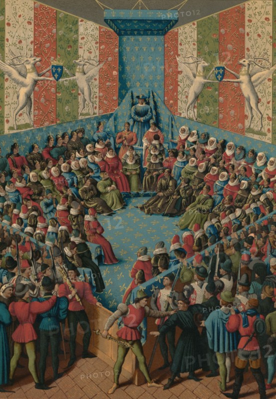 Verdict on John II of Alencon, 15th century. Artist: Jean Fouquet