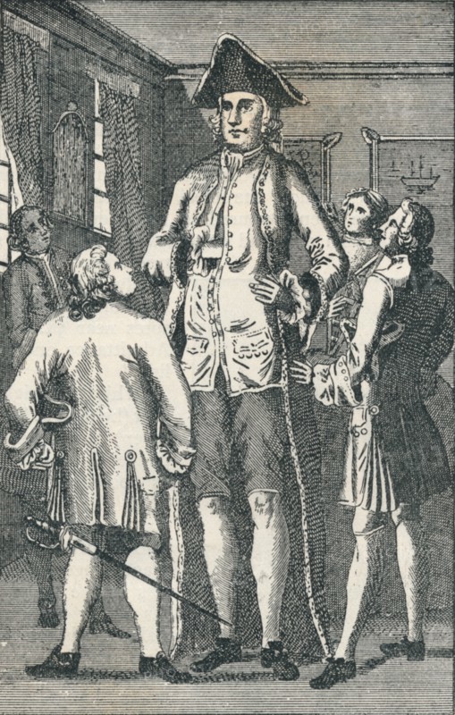 Mr Henry Blacker the British Giant, (c1750), 1894. Artist: Unknown