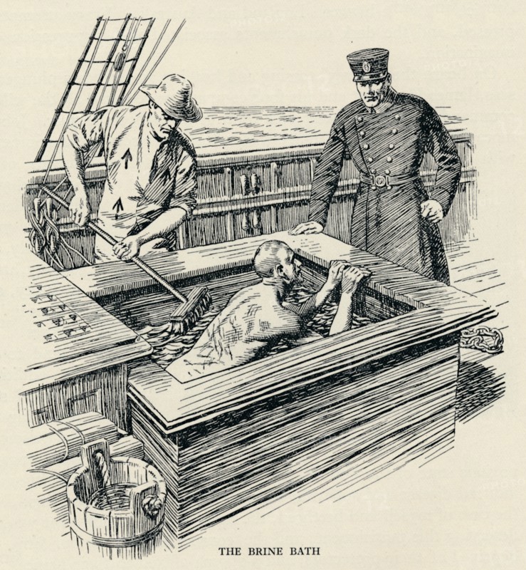 The brine bath, (1834), 1934. Artist: Unknown