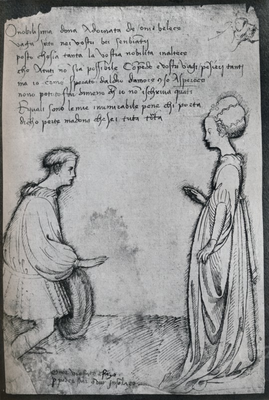 A Love Duet, (c15th century), 1925. Artist: Pisanello