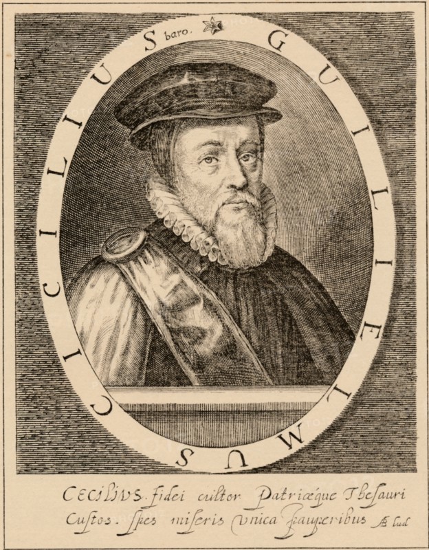 William Cecil, 1st Baron Burghley (1520-1598), English statesman, 1889. Artist: Unknown