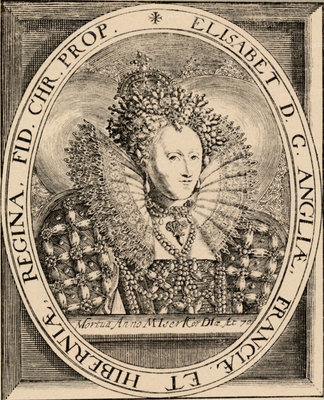 Elizabeth I (1533-1603), Queen of England and Ireland, 1889. Artist: Unknown