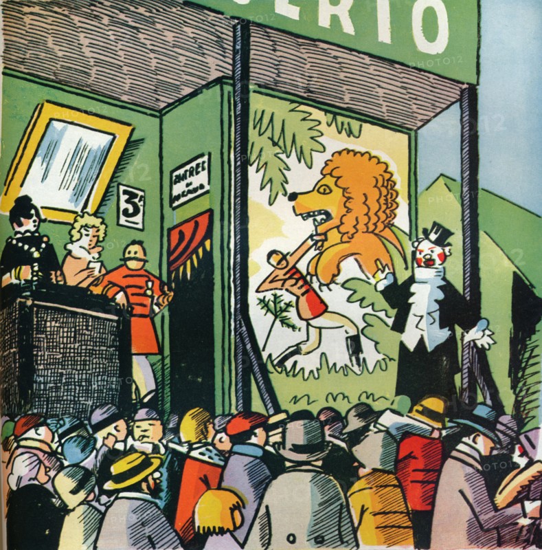 Illustration by Andre Helle from Fables de la Fountaine, 1922, (1929). Artist: Andre Helle