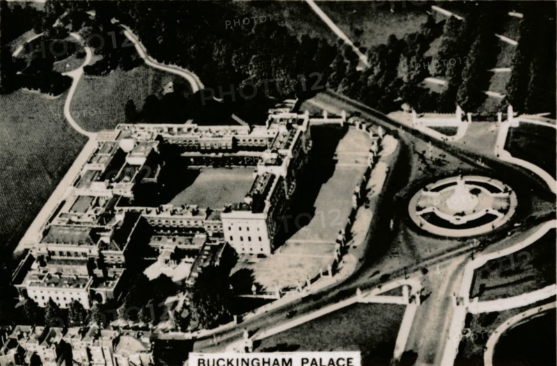 Aerial view of Buckingham Palace, 1939. Artist: Unknown