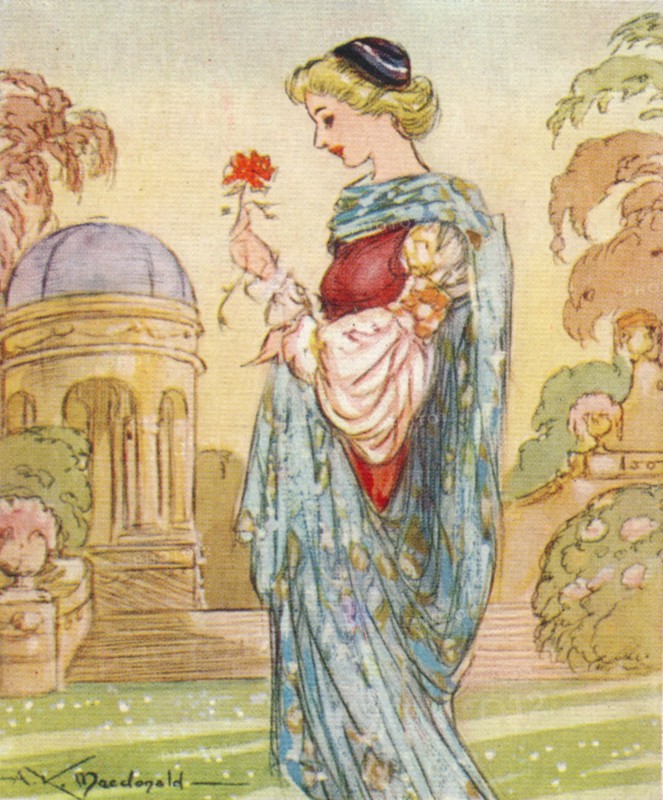 Dante's Beatrice,  (1266-1290), 1937. Artist: Alexander K MacDonald