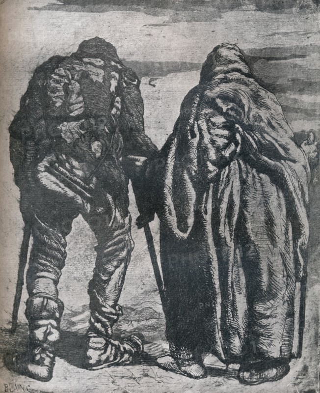 Vagrants, c19th century, (1924). Artist: Paul-Joseph Blanc