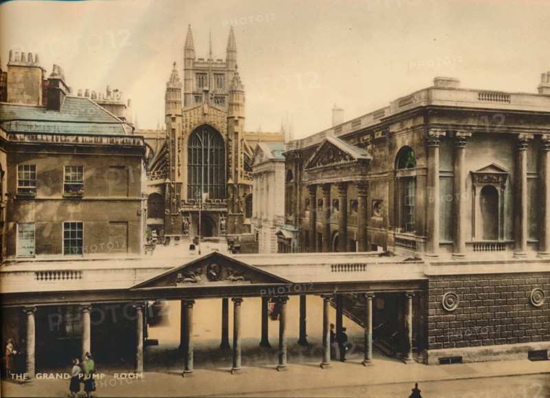 The Grand Pump Room, Bath, Somerset, c1925. Artist: Unknown