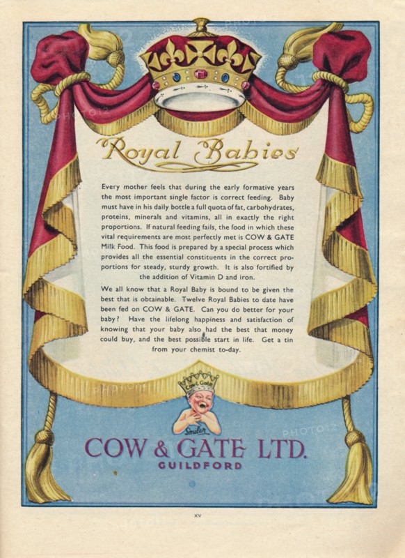 Advert for Cow & Gate Ltd., 1951. Artist: Unknown