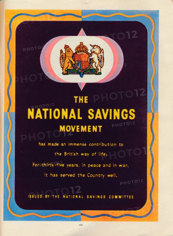 The National Savings Movement, 1951. Artist: Unknown