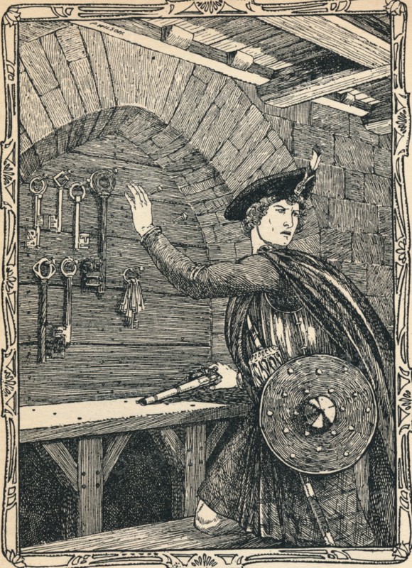 Young Douglas Steals The Keys of Loch Leven Castle, 1902. Artist: Patten Wilson