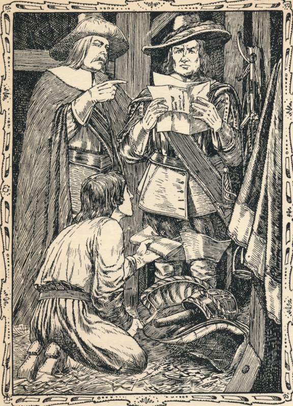 Finding Charles First's Correspondence, 1902. Artist: Patten Wilson