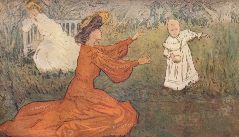 Les Premiers Pas (first steps), c1875-1906, (1906). Artist: Allan Osterlind