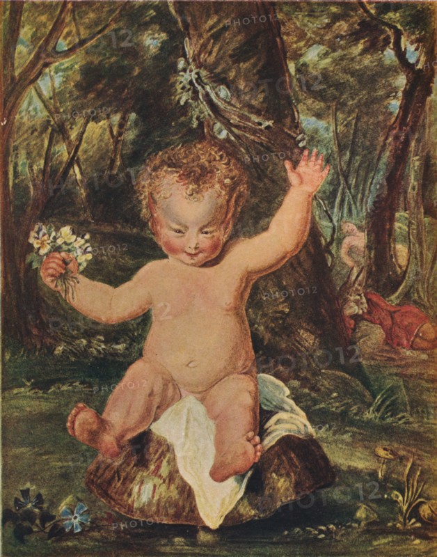 Puck, from a water-colour drawing by Stoddart, after Reynolds, (1789), 1903. Artist: Thomas Stothard