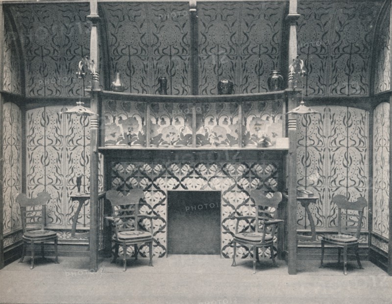 Ingle-Nook designed by G. Serruier, 1898. Artist: Gustave Serrurier-Bovy