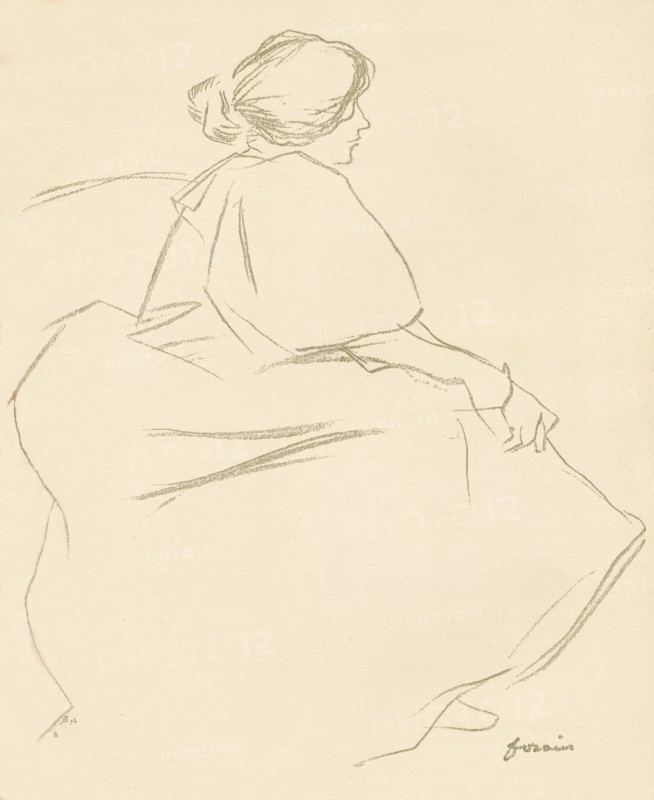 A Study In Crayon, c1872-1898, (1898). Artist: Jean Louis Forain