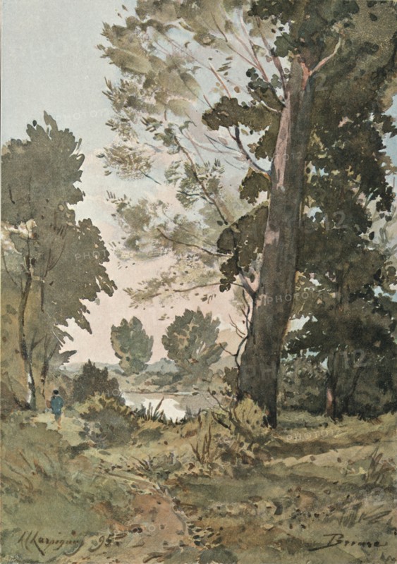 From The Watercolour by Henri Harpignies, c1839-1898, (1898). Artist: Henri-Joseph Harpignies