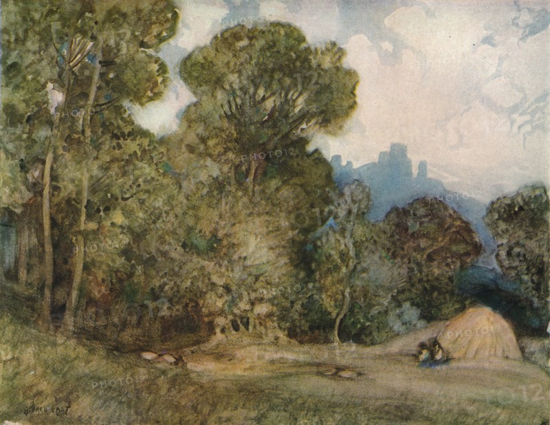 Chateau Gaillard, c1864-1906, (1906). Artist: Alfred Edward East