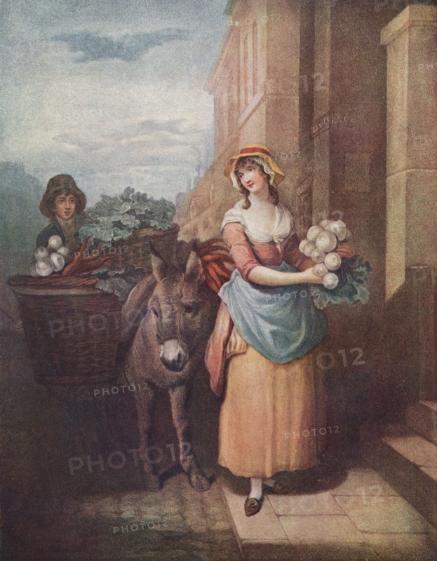 Cries of London Plate 13: Turnips & Carrots, Carottes & Navets, 1797. (1911). Artist: Unknown