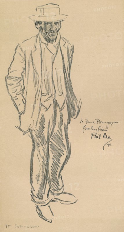 A Self Portrait of Phil May, 1896, (1903). Artist: Philip William May