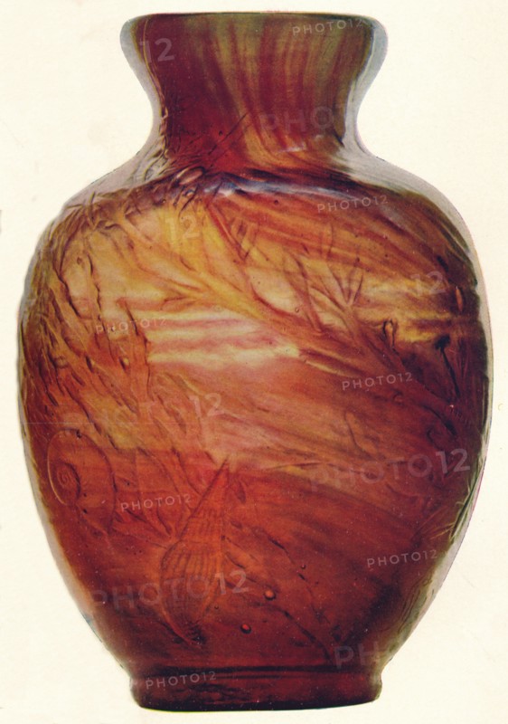 Glass Vase by E. Galle, c1846-1903, (1903). Artist: Emile Galle
